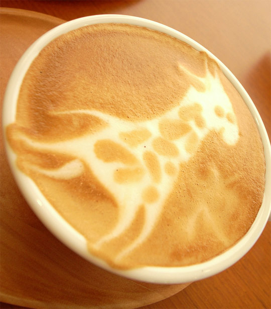 【小白】水果食物之咖啡图案,漂亮与艺术的完美结合。